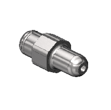 Countersunk Nipple, CGA 347, 1/4" Recess