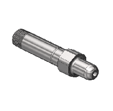 Threaded Inlet Nipple (Western SS-347-3) CGA 347, 1/4 NPTM, 3"