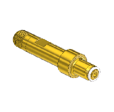 Hand Tight Nipple (Western 6347-3) CGA 347, 1/4 NPTM, 3'', + O-Ring