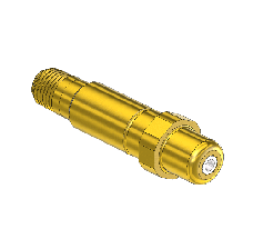 Nipple, CGA 577 (Western 577-4SF) 1/4 NPTM, 3" LNG