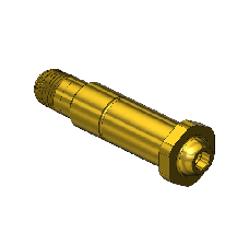 Western #680-3 - Nipple,  CGA 680/CGA 695/CGA 702, 1/4NPTM, 3"LNG