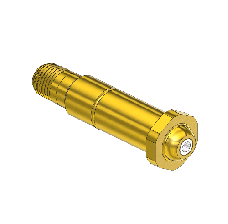 Nipple, CGA 680 695 702 (Western 680-3SF) 1/4 NPTM, 3" LNG