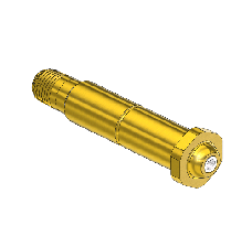 Nipple, CGA 680 695 702 (Western 680-4SF) 1/4 NPTM, 3.5" LG