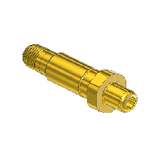 CGA 701 Nipple (Western 701-4SF) 1/4 NPTM, 3" LNG