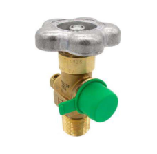 CGA 577 Cap for High Pressure Oxygen, Green, 100 PK