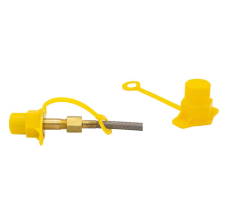 Pigtail Cap for CGA 580, 320, 540, 50 PK Yellow