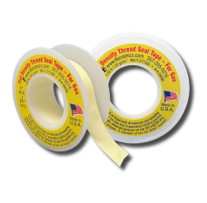 Fluoramics 9010032 Yellow Full Density PTFE Tape, 1/2" x 260" 