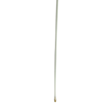 Polypropylene dip tube, ¼", 48” overall length with inlet, + brass ¼" MNPT fitting  