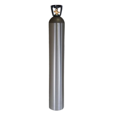 Industrial Gas Cylinder + CGA 580 Valve Inserted, 150 Cubic Ft
