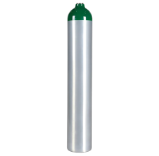 Aluminum Medical Oxygen (O2) Cylinder - No Valve - 122 Cubic Foot