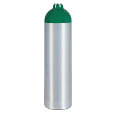 Aluminum Medical Oxygen (O2) Cylinder - No Valve - 24 Cubic Foot