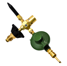 Auto Shut-Off Mylar Balloon Inflator + Hand Tight Connection, Mixes Helium with Air