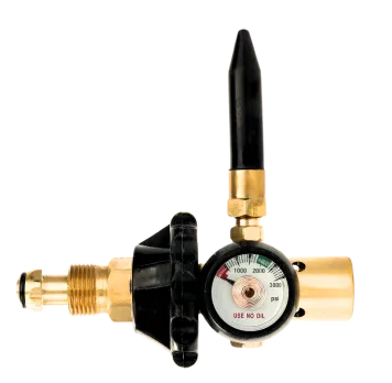 Latex Balloon Inflator + Hand Tight Connection + Contents Gauge