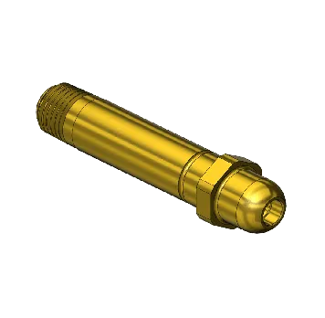 Western #69 - Nipple, CGA 540/ CGA 555, 1/4NPTM, 3"LNG