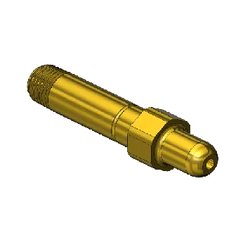 Threaded Inlet Nipple (Western 347-3) CGA 347, 1/4 NPTM, 3"