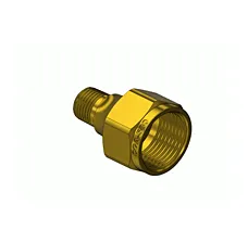Brass CGA 580 Outlet Adapter - Argon, Helium, Nitrogen