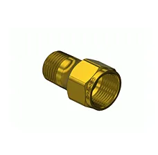 Brass CGA 580 Outlet Adapter - Argon, Helium, Nitrogen