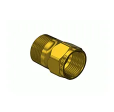 Brass CGA 580 Outlet Adapter - Argon, Helium, Nitrogen