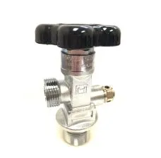 Brass Chrome Plated Valve With Lexan Handwheel, CGA 326 Outlet, 1/4" FNPT Gauge Port, 1.125" UNF Straight Thread Inlet, High Flow. Imported. ( EVC660-5-1-3000G)