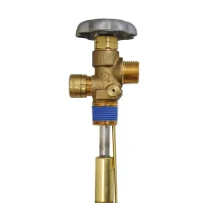Marshall DOT 100# Propylene Service Valve, 435 PSI, Viton 3/4'' NGT Inlet x F.POL Outlet + Vent