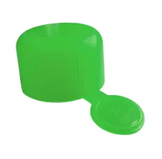 Propane Forklift Cylinder Connection Valve Cap (Tear-Tab), 100 Pack, Green