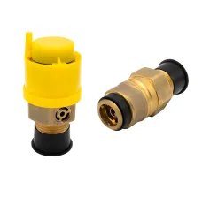 Jumbo Propane Valve Cap, Yellow, 100 Pack
