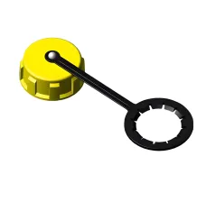 Propane Vapor Return Valve ACME Cap + Strap (100 Pack)