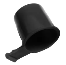 CGA 622 / 624 / 660 / 677 Cap for Carbon Dioxide and Nitrous Oxide, 100 Pack, Black