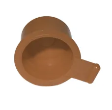 Multi-Use Safety Cap/Plug + Blow Out Tab, 100 Pack, Brown