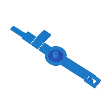 Blue Wrap & Lock Tamper-Evident Seal - 100 Pack