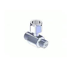 CGA 320 Chrome-Plated Brass Manifold Coupler Tee