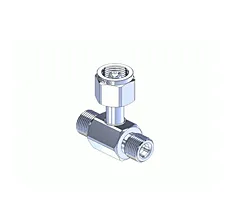 CGA 326 Chrome-Plated Brass Manifold Coupler Tee