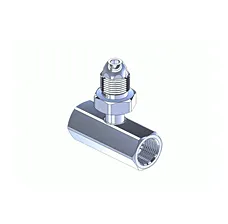 CGA 500 Chrome-Plated Brass Manifold Coupler Tee