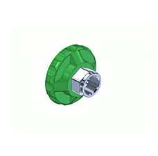 CGA 540 Handtight Nut, For Oxygen