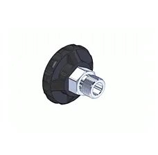 CGA 580 Handtight Nut, For Argon, Helium, Nitrogen