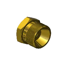 Western #314-1 - Hex Nut, CGA 520, .895-18 NGO RH-EX x 7/16-20F