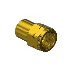 Brass CGA 510 Outlet Adapter - Acetylene, Natural Gas, Propane