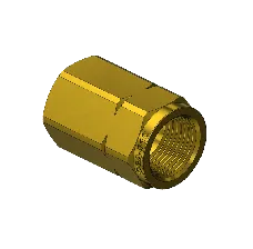 Brass CGA 510 Outlet Adapter - Acetylene, Natural Gas, Propane