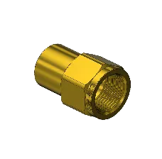 Brass CGA 500 Outlet Adapter - Medical Gas Mixtures