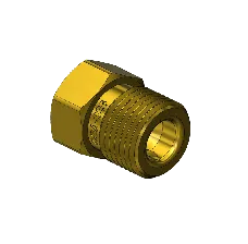 Brass CGA 326 Outlet Adapter - Nitrous Oxide