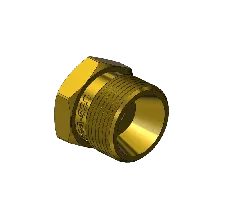 Western #301-1 - Hex Nut, CGA 520, .895-18 NGO RH-EX x 1/4 NPTF