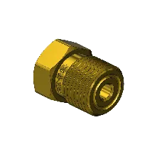 Western #CO-2-1 - Hex Nut, CGA 320, .825-14 NGO RH-EX x 1/4 NPTF