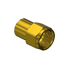 Brass CGA 580 Outlet Adapter - Argon, Helium, Nitrogen