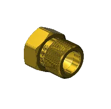 Brass CGA 540 Outlet Adapter - Oxygen