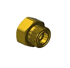 Brass CGA 660 Outlet Adapter - Refrigerant Gases