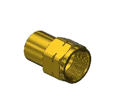 Brass CGA 590 Outlet Adapter - Industrial Air, Sulfur Hexafluoride