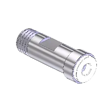 Threaded Inlet Nipple, CGA 170, SS 1/8" NPT, 1.25" 