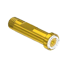 Threaded Inlet Nipple, CGA 180, Western #180-3 - 1/8 NPT X 1.75