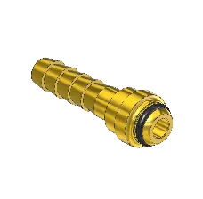 Threaded Inlet Nipple, "B" SIZE, Western #17-W, + O-Ring, 1/4"ID