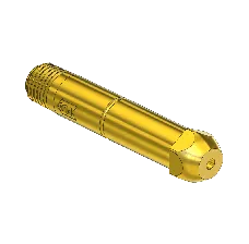 CGA 296, Western #29-3cv - Check Valve - Nipple, 1/4 nptm, 3"lng